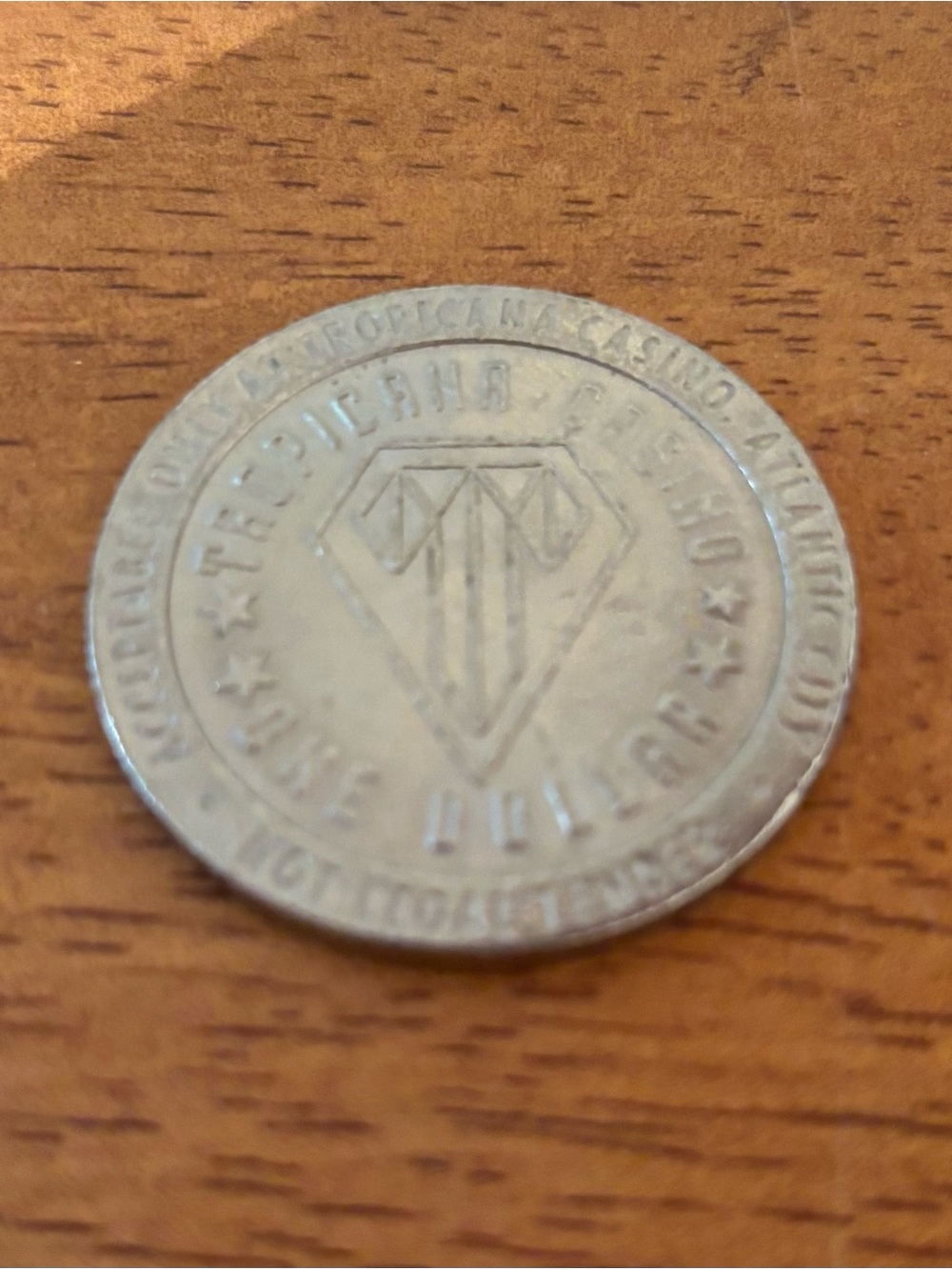 Vintage Tropicana CASINO $1 Gaming Token Coin Chip Atlantic City